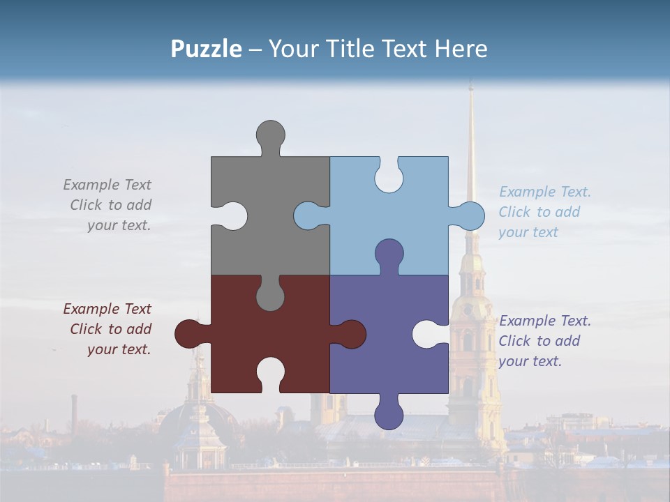 A Large Body Of Water With A Building In The Background PowerPoint Template