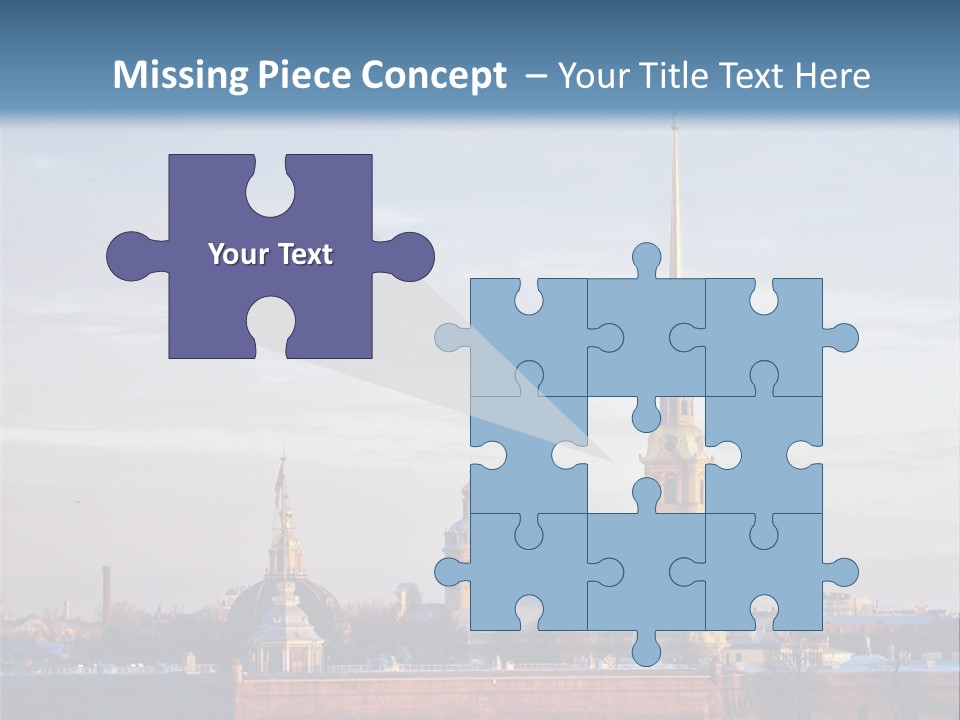 A Large Body Of Water With A Building In The Background PowerPoint Template