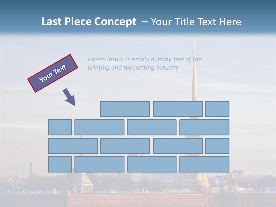 A Large Body Of Water With A Building In The Background PowerPoint Template