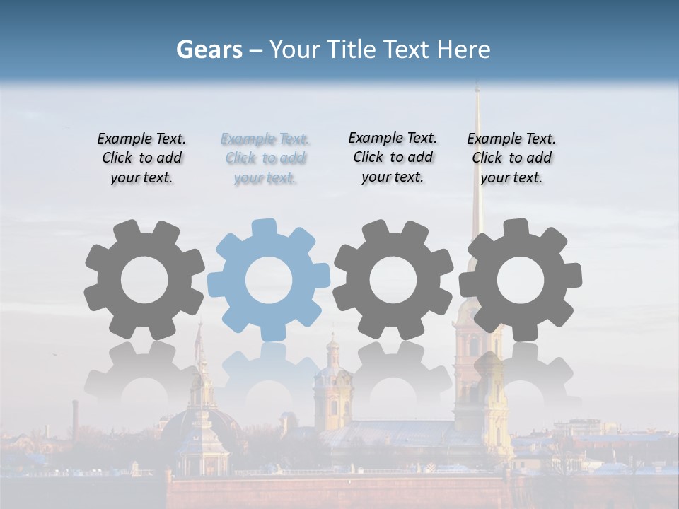 A Large Body Of Water With A Building In The Background PowerPoint Template