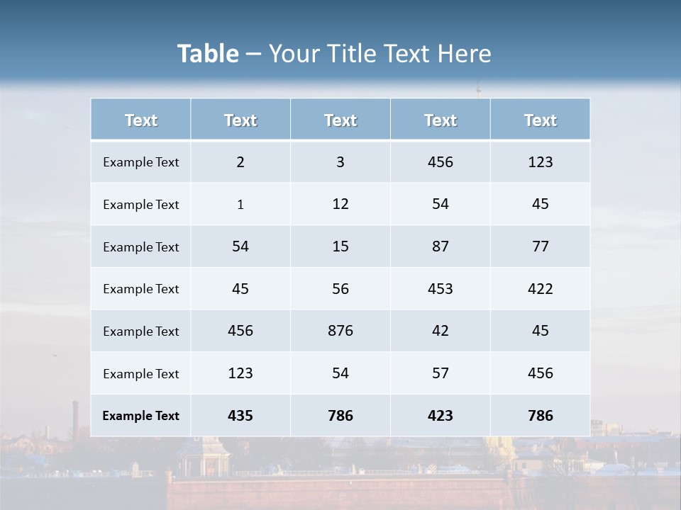 A Large Body Of Water With A Building In The Background PowerPoint Template