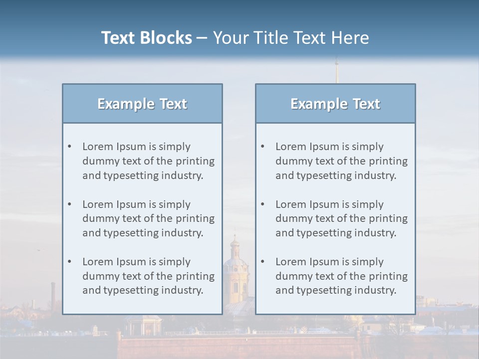 A Large Body Of Water With A Building In The Background PowerPoint Template