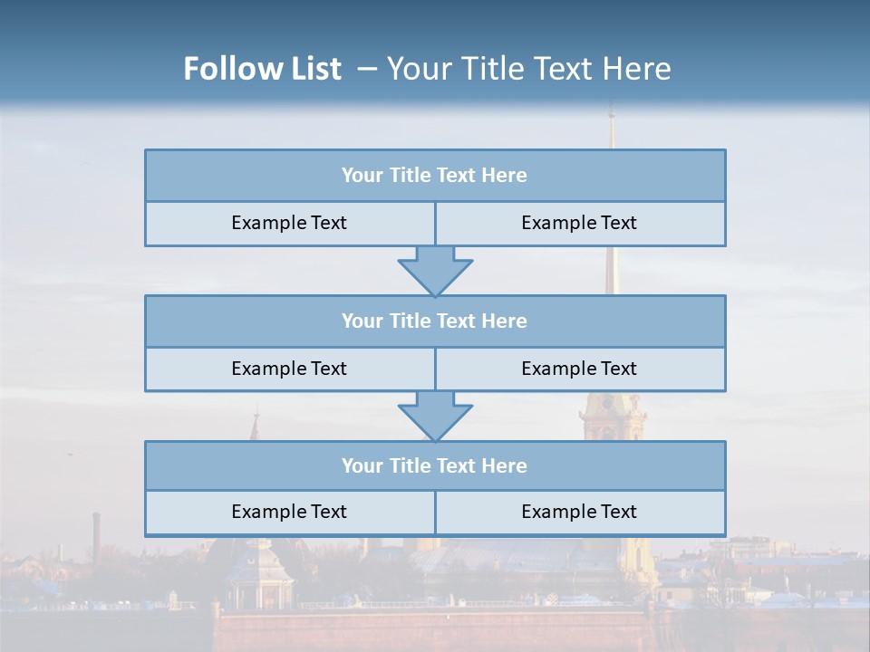 A Large Body Of Water With A Building In The Background PowerPoint Template