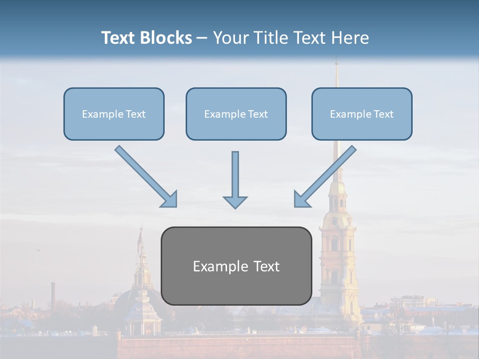 A Large Body Of Water With A Building In The Background PowerPoint Template