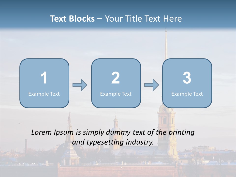 A Large Body Of Water With A Building In The Background PowerPoint Template