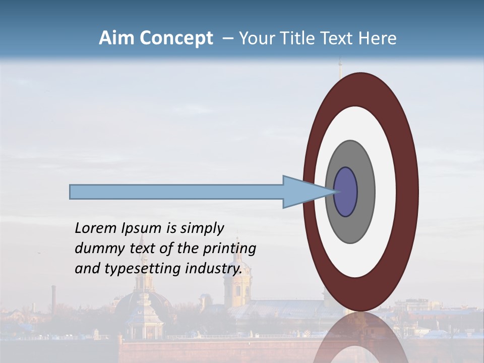 A Large Body Of Water With A Building In The Background PowerPoint Template
