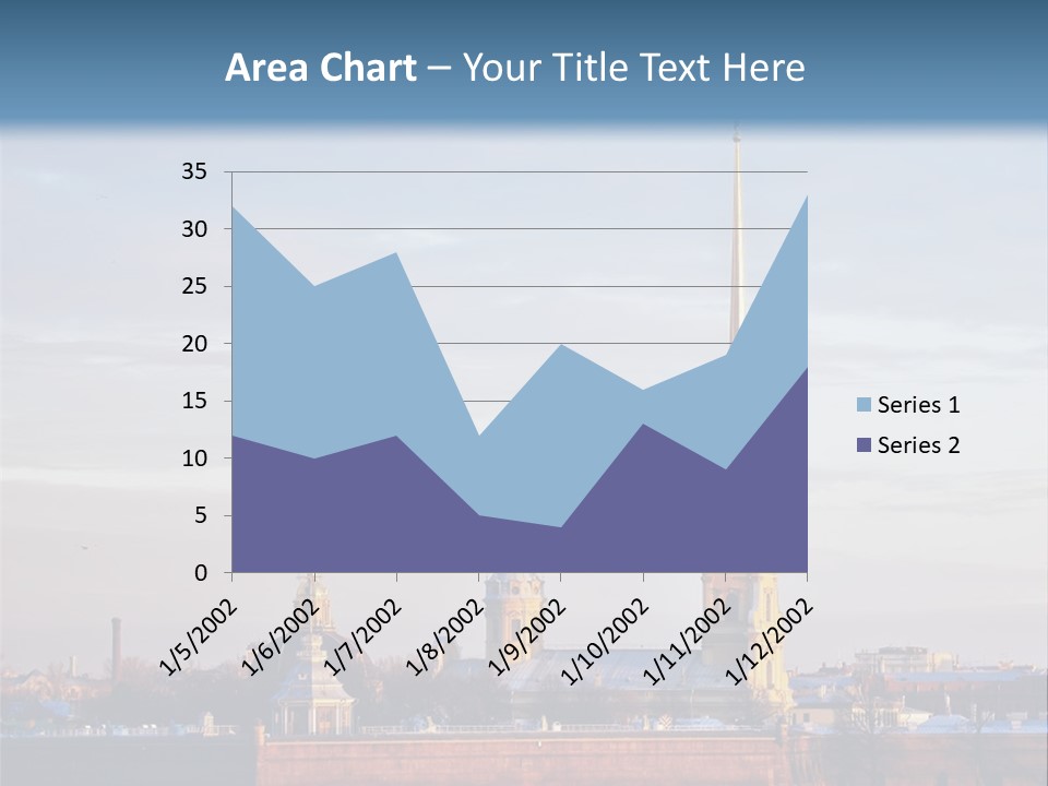 A Large Body Of Water With A Building In The Background PowerPoint Template