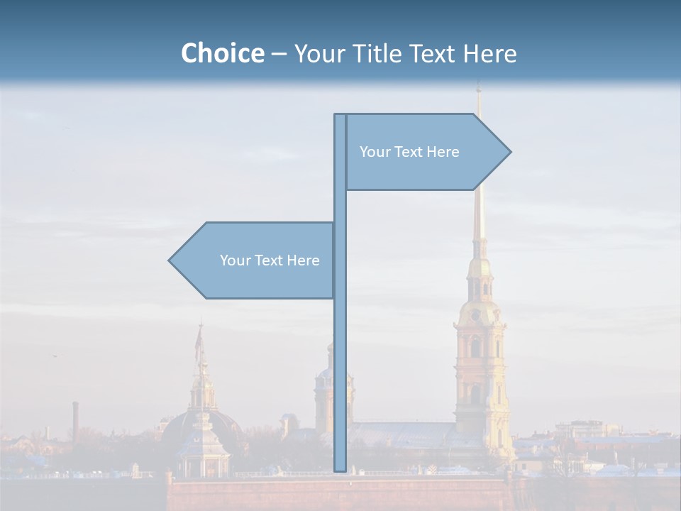 A Large Body Of Water With A Building In The Background PowerPoint Template