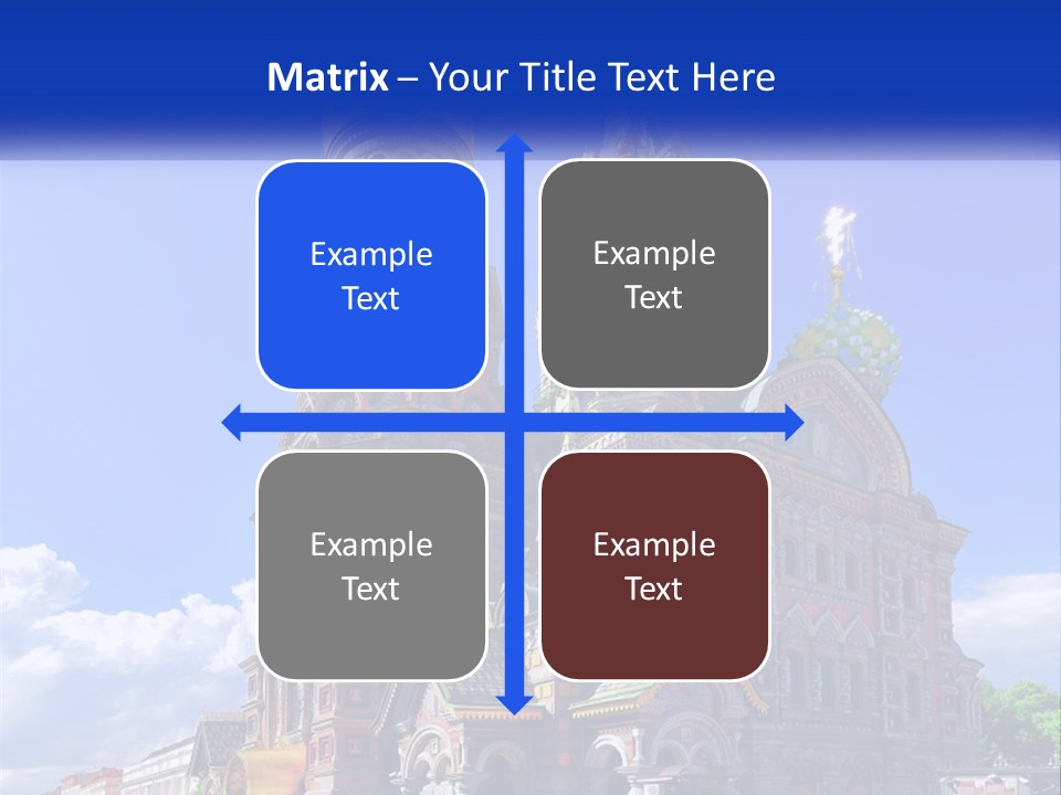 A Picture Of A Church With A Blue Sky In The Background PowerPoint Template