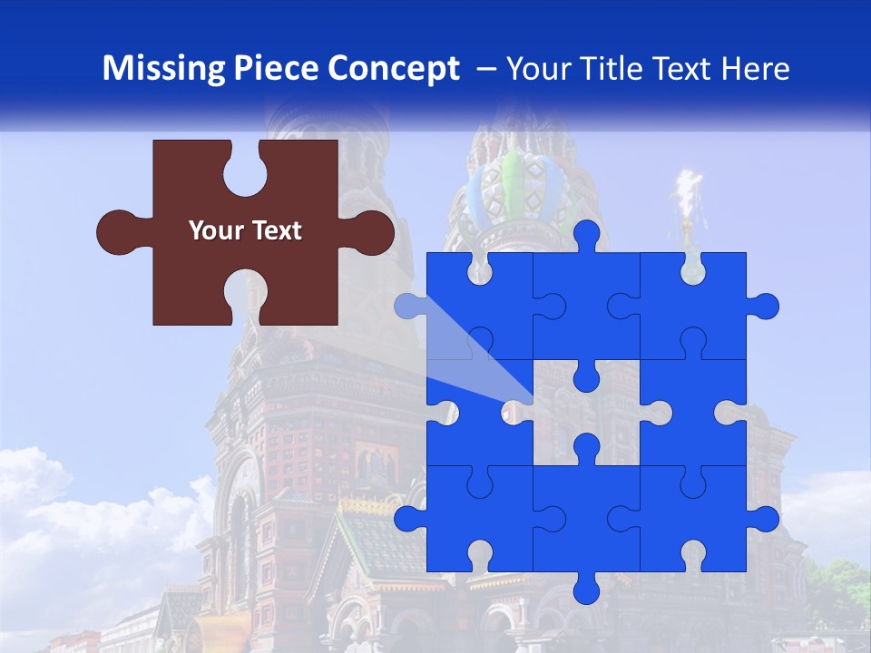 A Picture Of A Church With A Blue Sky In The Background PowerPoint Template