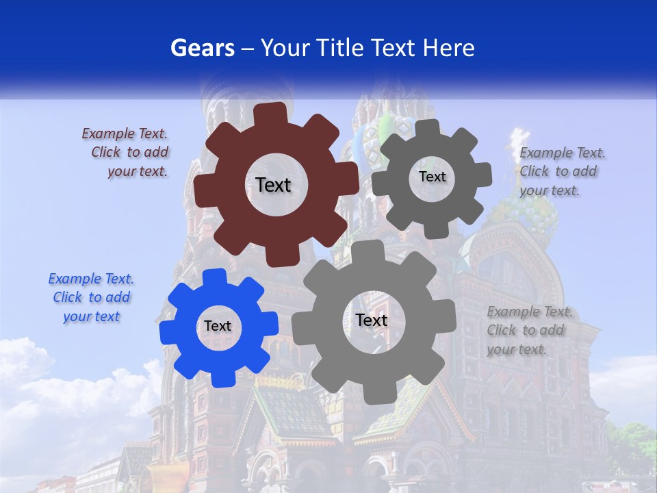 A Picture Of A Church With A Blue Sky In The Background PowerPoint Template