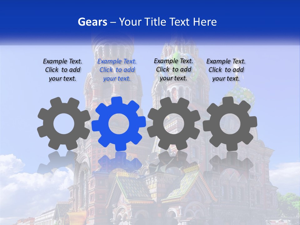 A Picture Of A Church With A Blue Sky In The Background PowerPoint Template