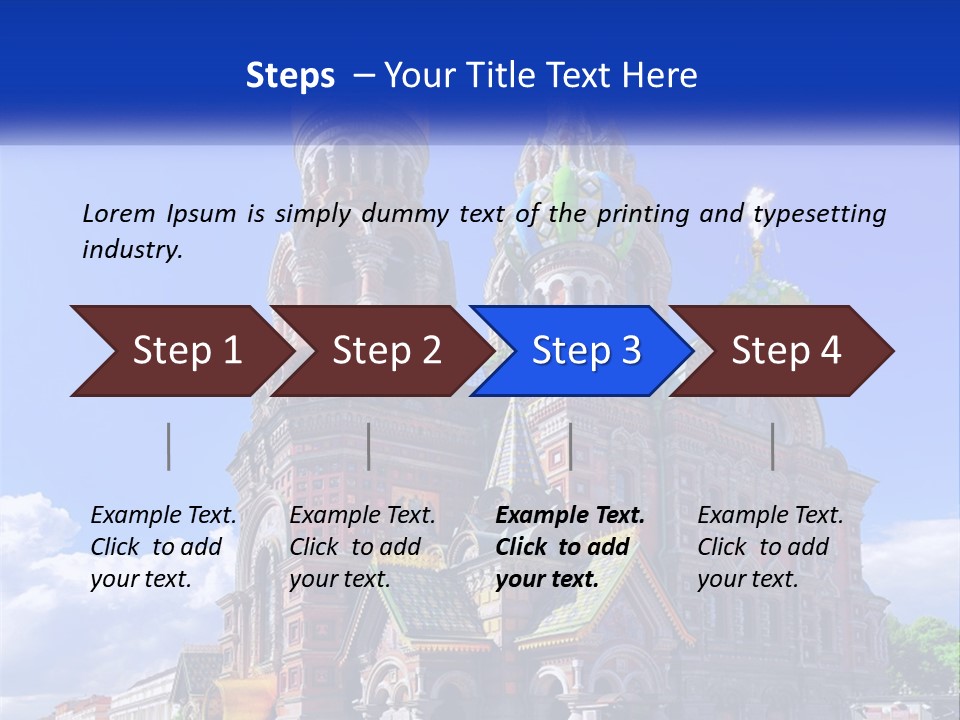A Picture Of A Church With A Blue Sky In The Background PowerPoint Template