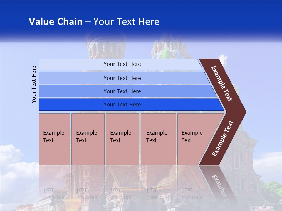 A Picture Of A Church With A Blue Sky In The Background PowerPoint Template