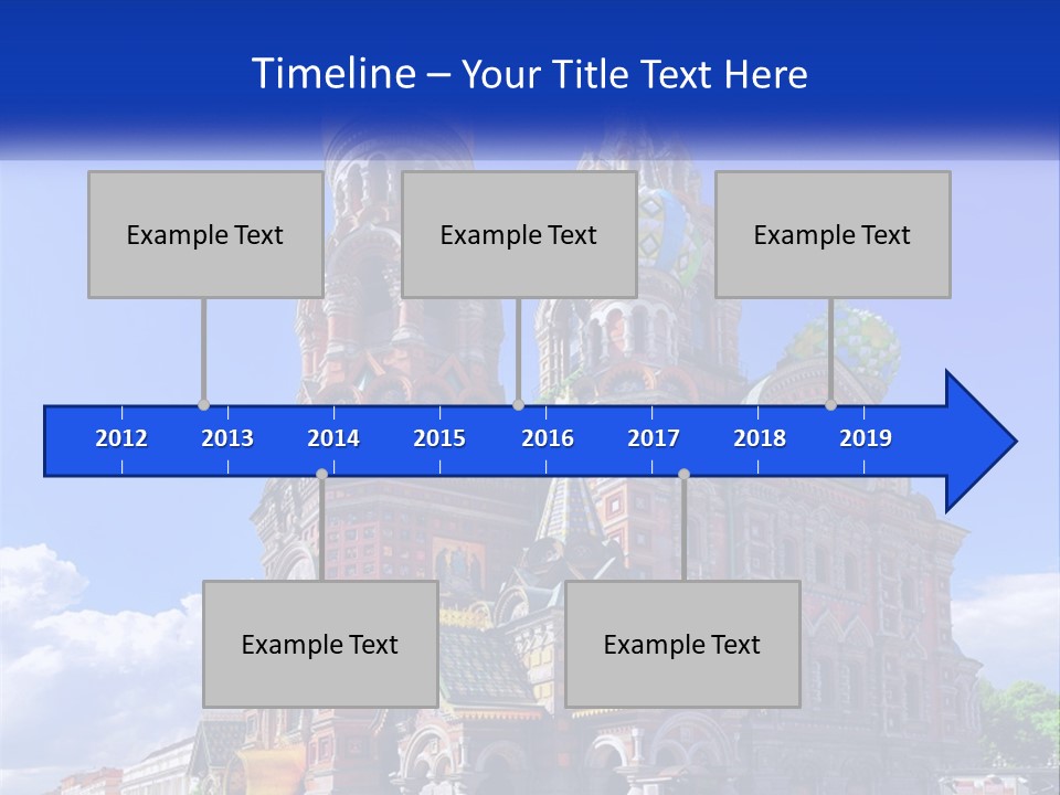 A Picture Of A Church With A Blue Sky In The Background PowerPoint Template
