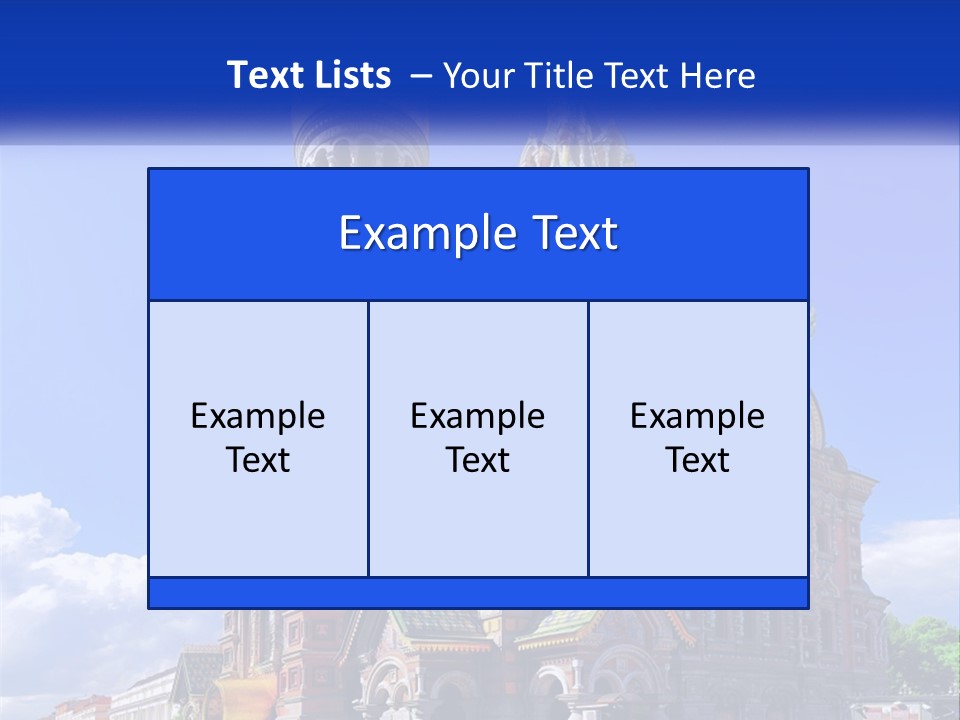 A Picture Of A Church With A Blue Sky In The Background PowerPoint Template