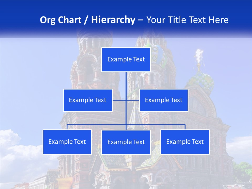 A Picture Of A Church With A Blue Sky In The Background PowerPoint Template