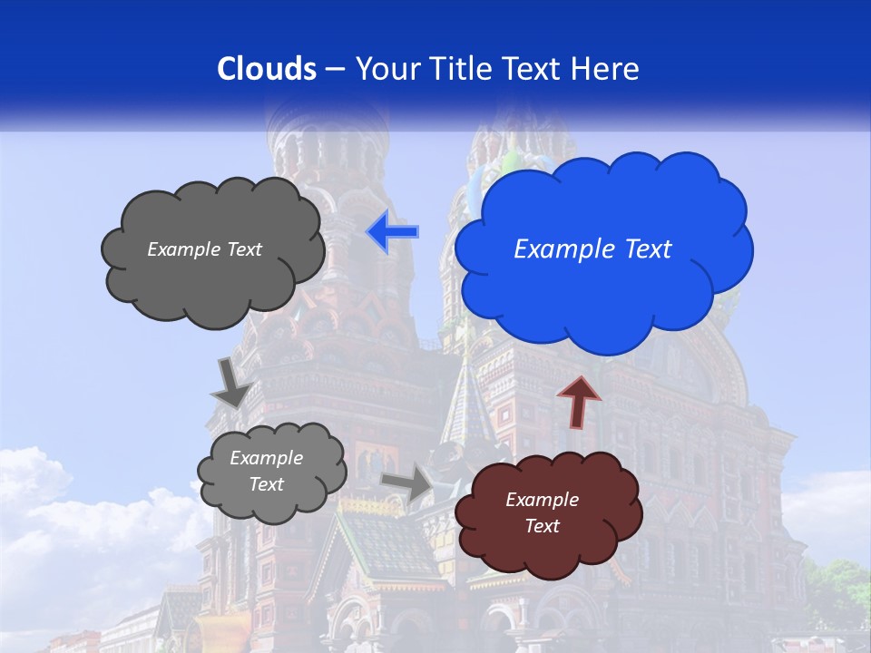 A Picture Of A Church With A Blue Sky In The Background PowerPoint Template