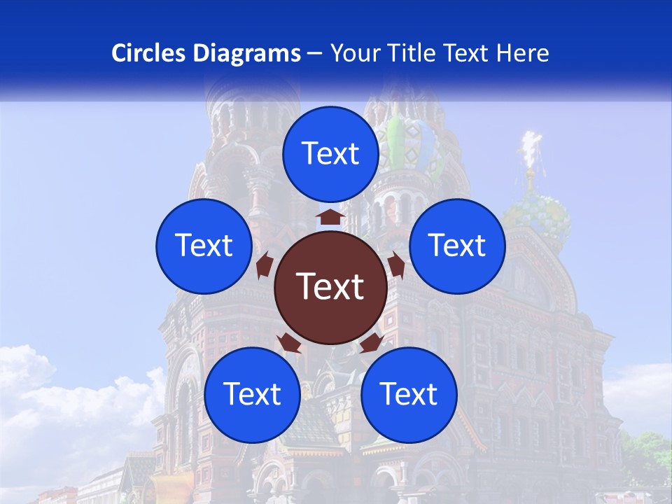 A Picture Of A Church With A Blue Sky In The Background PowerPoint Template