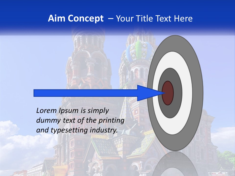 A Picture Of A Church With A Blue Sky In The Background PowerPoint Template
