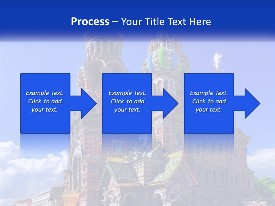 A Picture Of A Church With A Blue Sky In The Background PowerPoint Template