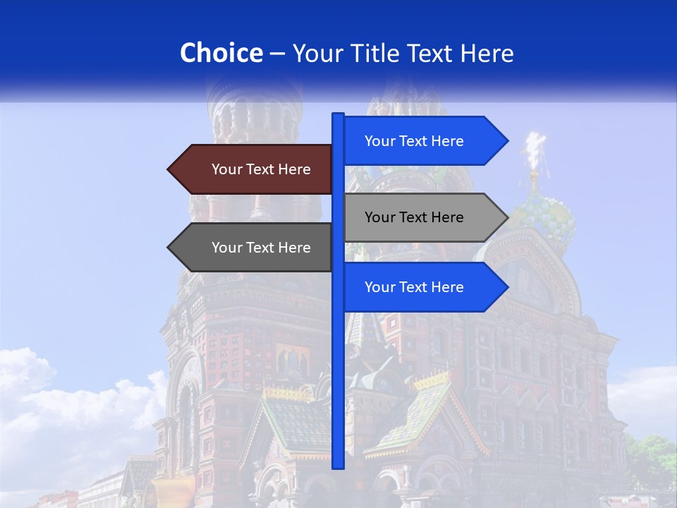 A Picture Of A Church With A Blue Sky In The Background PowerPoint Template