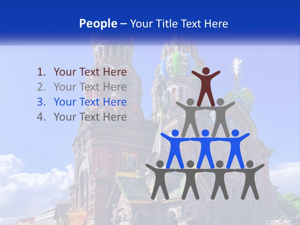 A Picture Of A Church With A Blue Sky In The Background PowerPoint Template