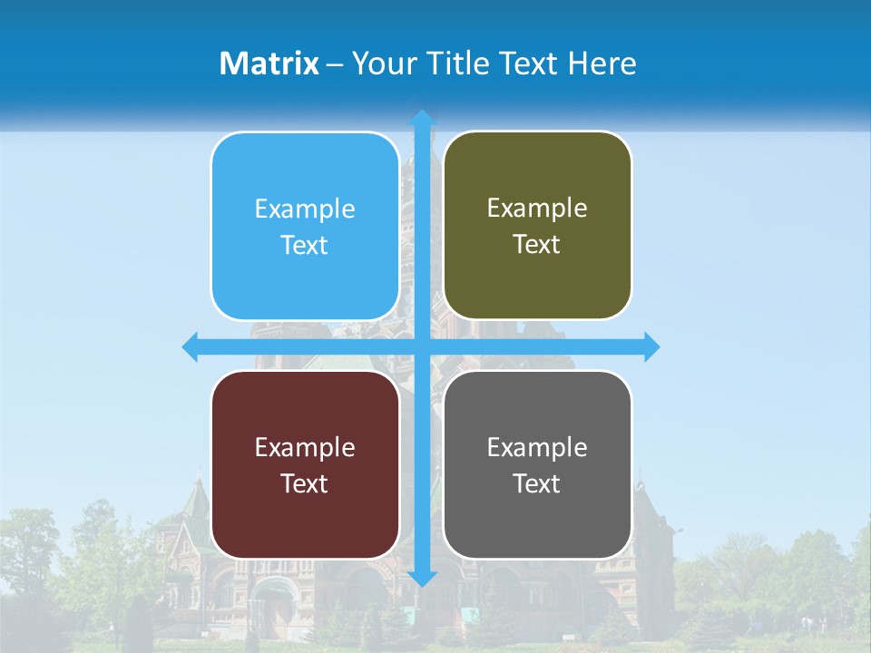 A Church With A Blue Sky In The Background PowerPoint Template