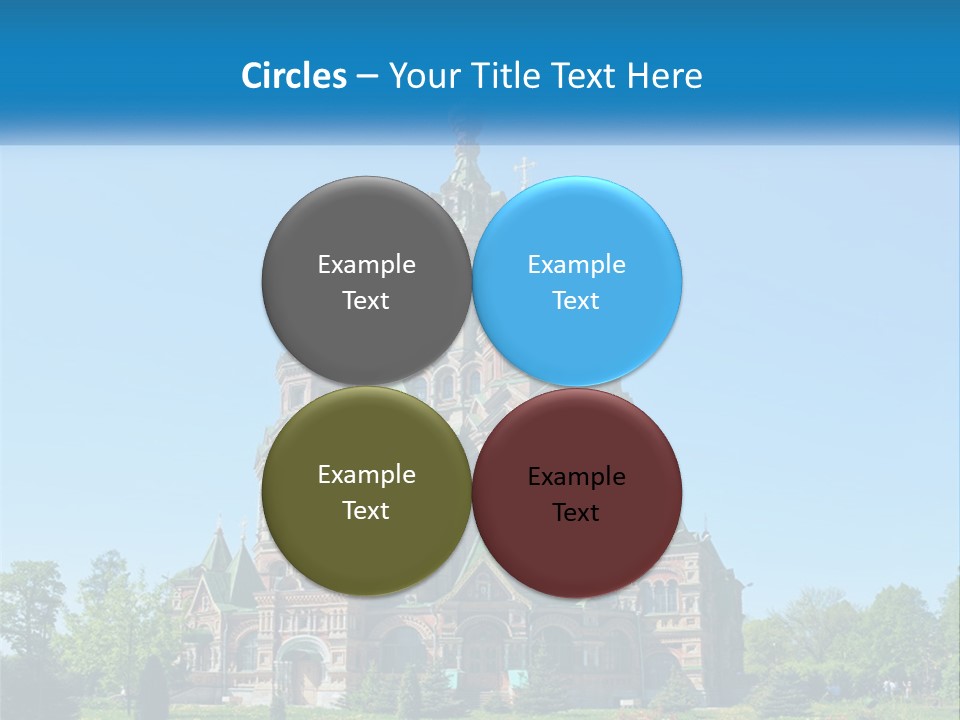 A Church With A Blue Sky In The Background PowerPoint Template