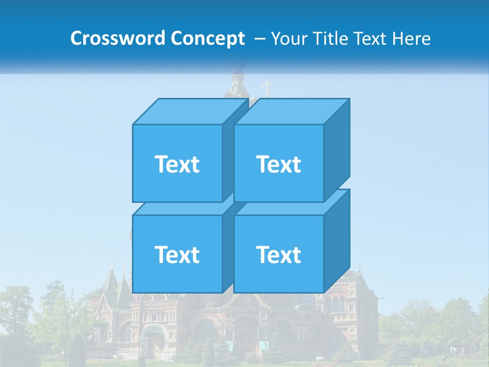 A Church With A Blue Sky In The Background PowerPoint Template