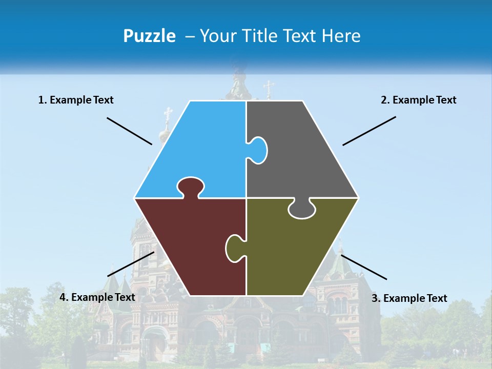 A Church With A Blue Sky In The Background PowerPoint Template