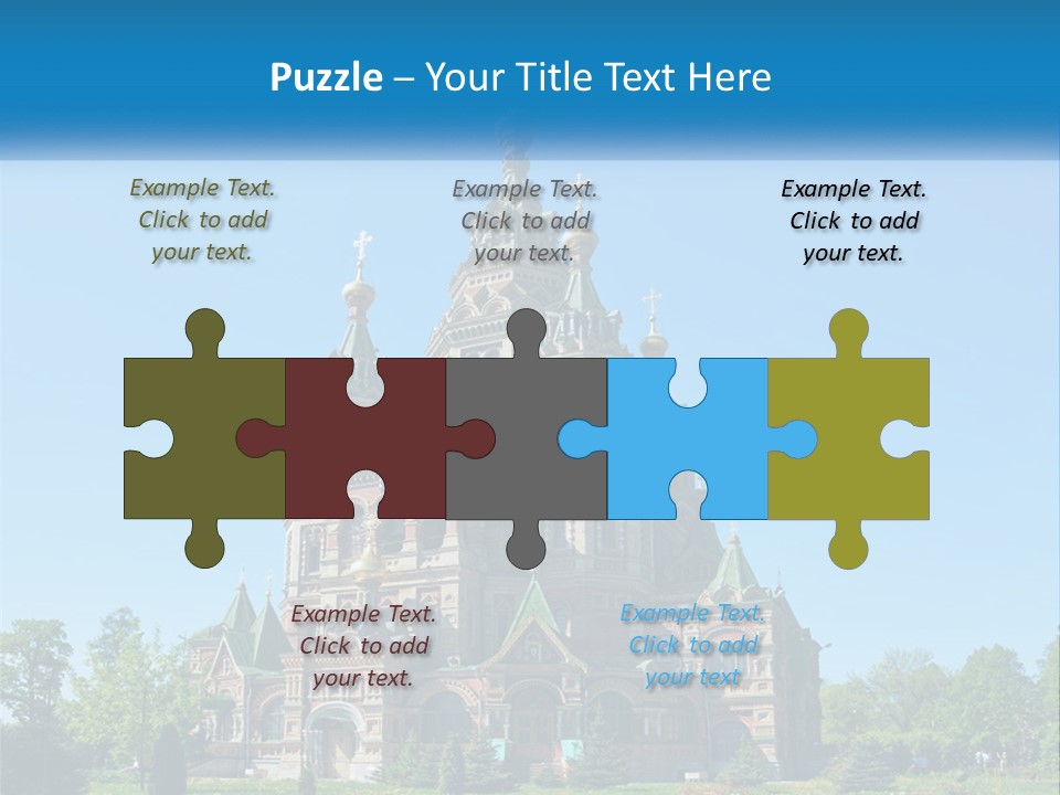 A Church With A Blue Sky In The Background PowerPoint Template