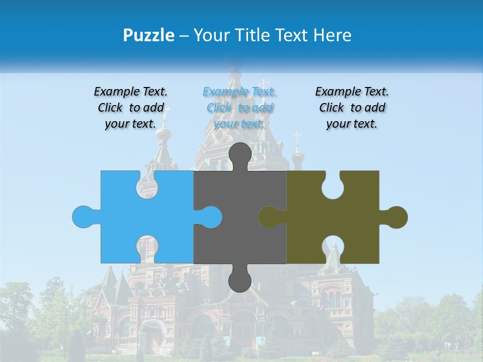 A Church With A Blue Sky In The Background PowerPoint Template