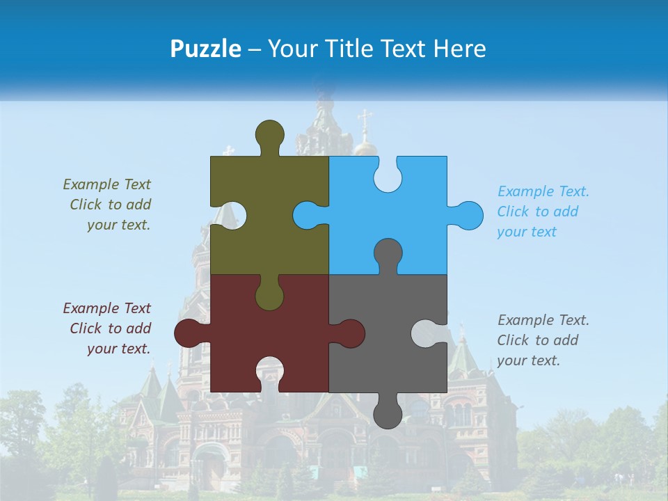 A Church With A Blue Sky In The Background PowerPoint Template