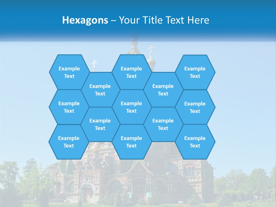 A Church With A Blue Sky In The Background PowerPoint Template
