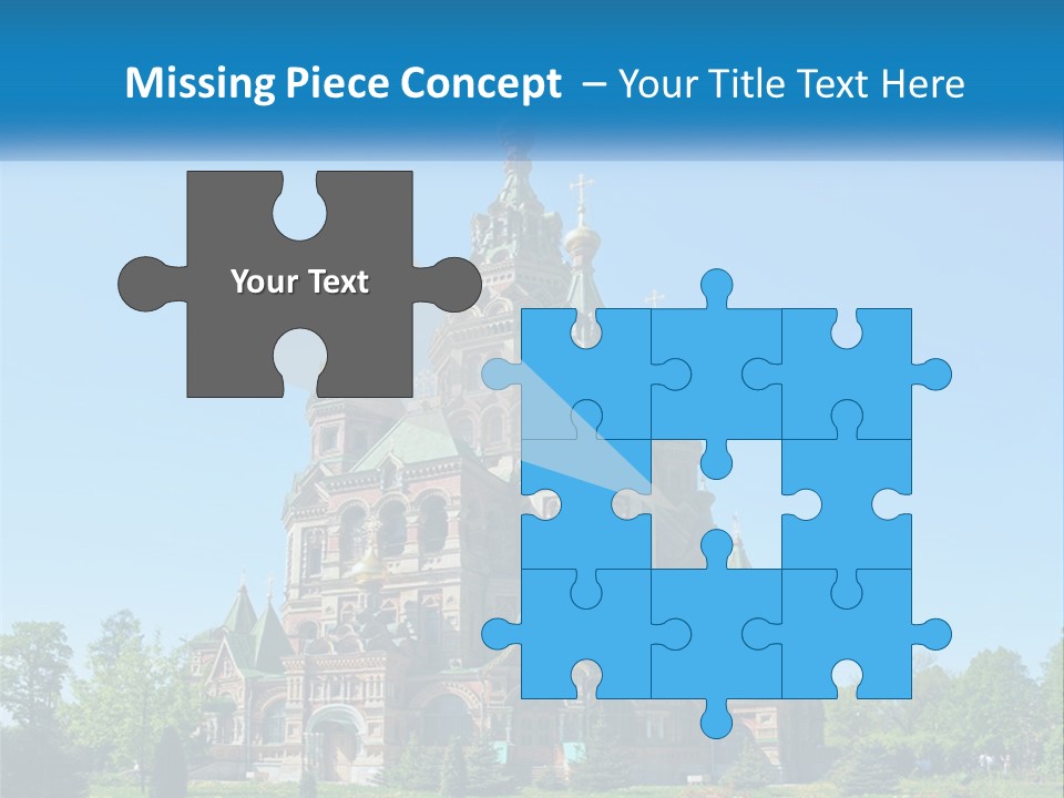 A Church With A Blue Sky In The Background PowerPoint Template