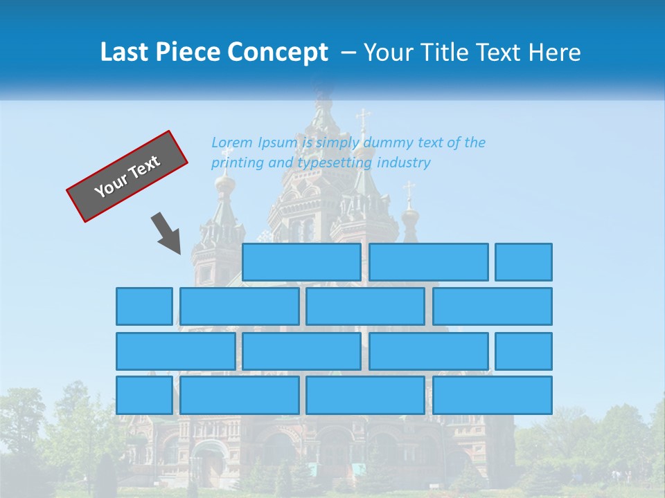 A Church With A Blue Sky In The Background PowerPoint Template