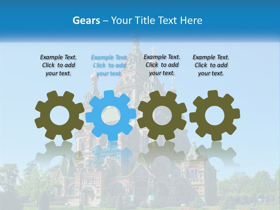 A Church With A Blue Sky In The Background PowerPoint Template