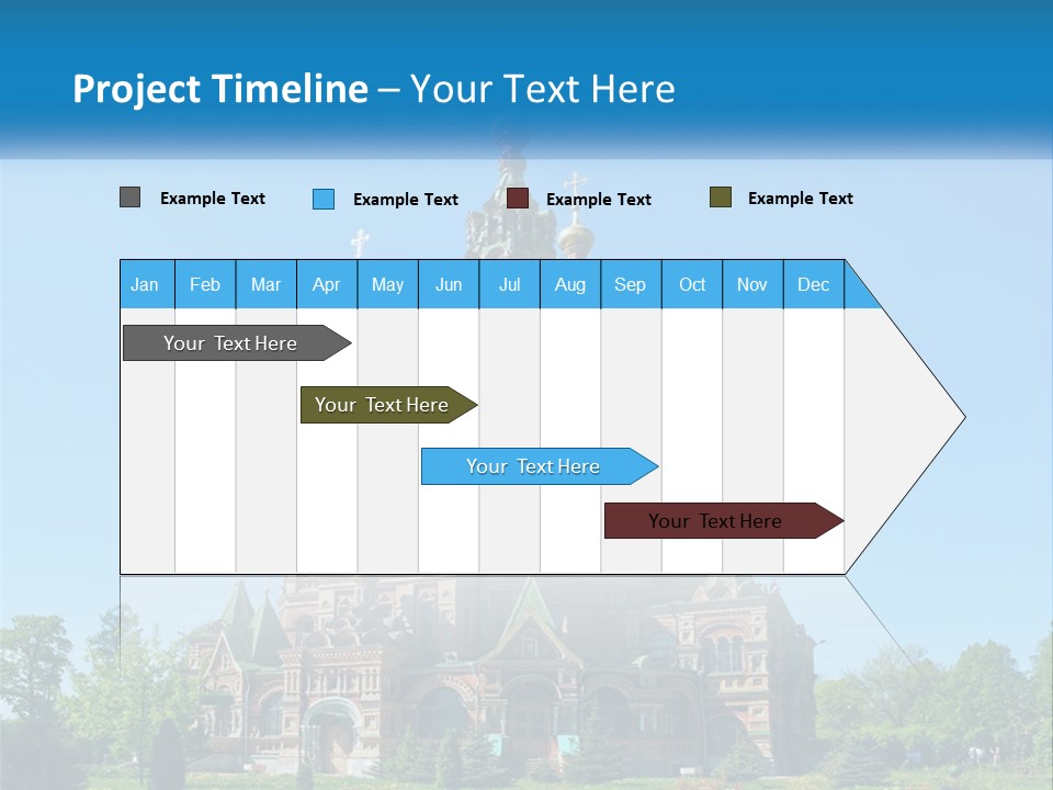 A Church With A Blue Sky In The Background PowerPoint Template