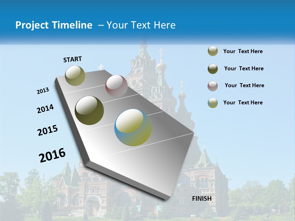 A Church With A Blue Sky In The Background PowerPoint Template