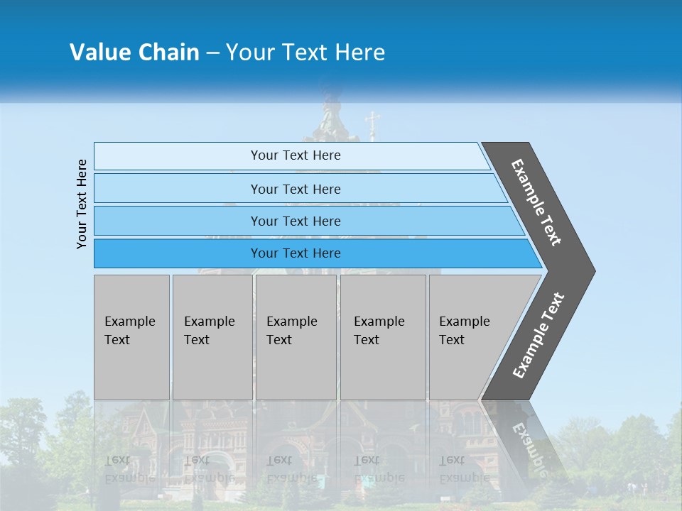 A Church With A Blue Sky In The Background PowerPoint Template