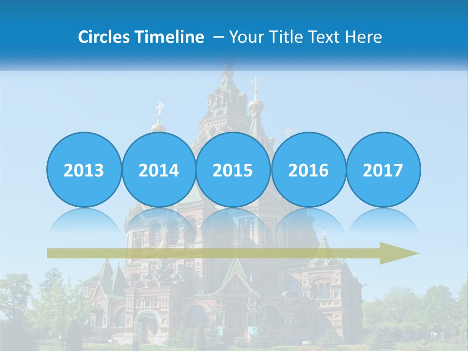 A Church With A Blue Sky In The Background PowerPoint Template