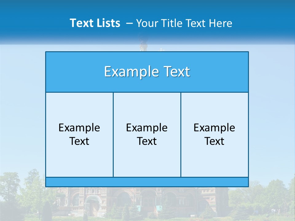 A Church With A Blue Sky In The Background PowerPoint Template