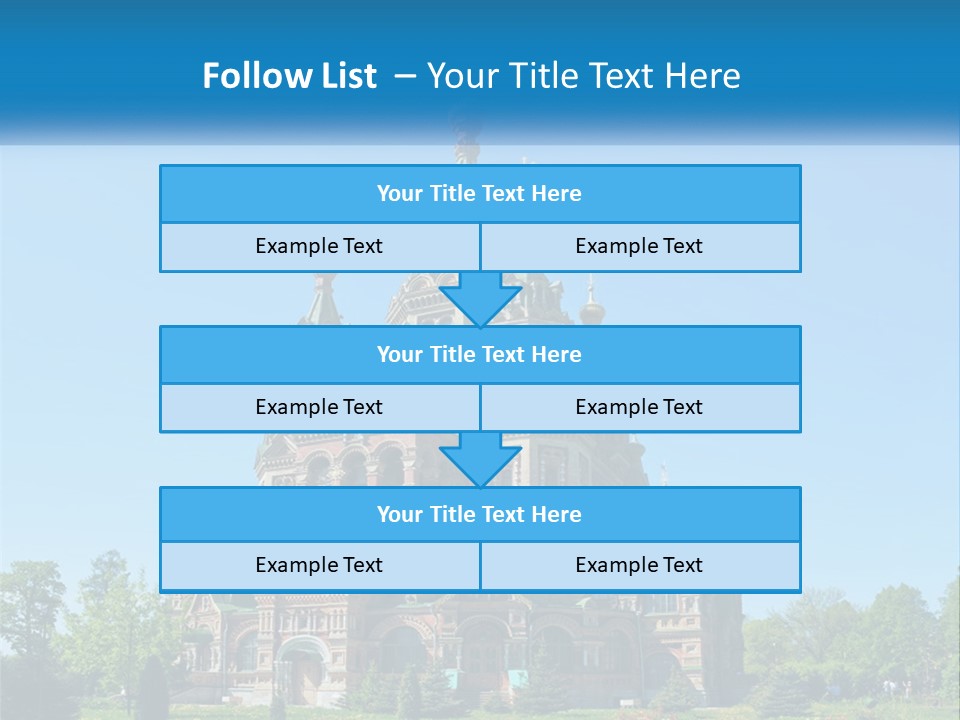 A Church With A Blue Sky In The Background PowerPoint Template
