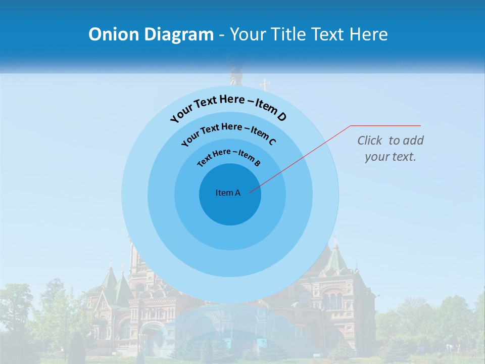 A Church With A Blue Sky In The Background PowerPoint Template