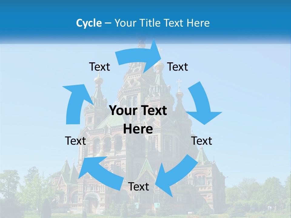 A Church With A Blue Sky In The Background PowerPoint Template