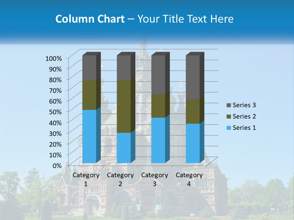 A Church With A Blue Sky In The Background PowerPoint Template