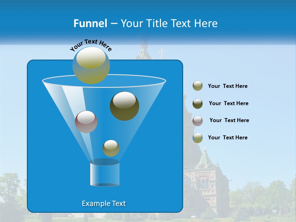 A Church With A Blue Sky In The Background PowerPoint Template