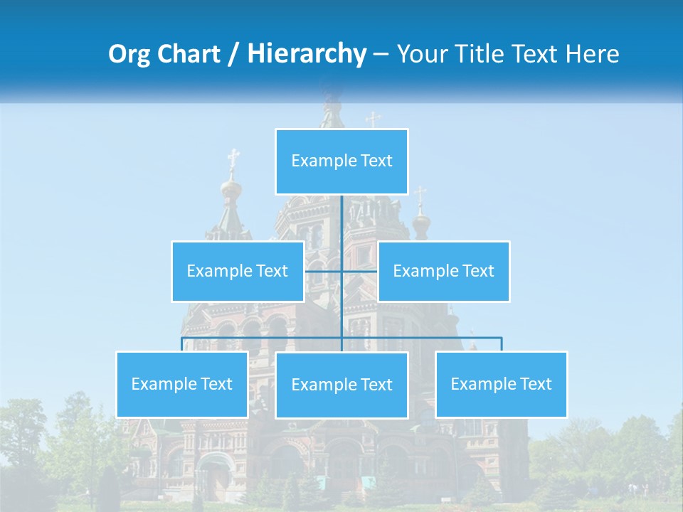 A Church With A Blue Sky In The Background PowerPoint Template
