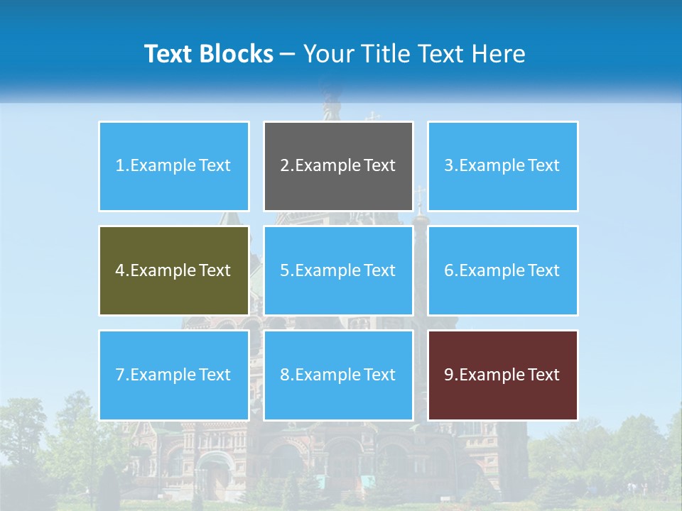 A Church With A Blue Sky In The Background PowerPoint Template